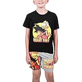 Bioworld Dragon Ball Z Anime Heroes Boy's Graphic Tee And Shorts Set