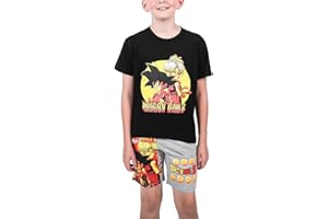 Bioworld Dragon Ball Z Anime Heroes Boy's Graphic Tee And Shorts Set