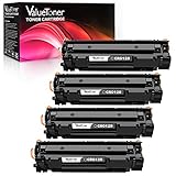 Valuetoner Compatible Toner Cartridge Replacement for Canon 128 CRG-128 3500B001AA ImageCLASS D530 D550 MF4570dw MF4770n MF4880dw MF4890dw MF4450 MF4420n FaxPhone L190 L100 Printer (Black, 4 Pack)