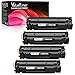 Valuetoner Compatible Toner Cartridge Replacement for Canon 128 CRG-128 3500B001AA ImageCLASS D530 D550 MF4570dw MF4770n MF4880dw MF4890dw MF4450 MF4420n FaxPhone L190 L100 Printer (Black, 4 Pack)
