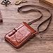 Hengwin Crossbody Shoulder Bag Men Purse Leather Phone Holster Pouch Case
