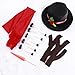 Snowman Kit, Snowman Decorating Kit 15Pcs Snowman Making Kit Winter Party Kids Outdoor Toys Decoration Christmas Holiday Decoration