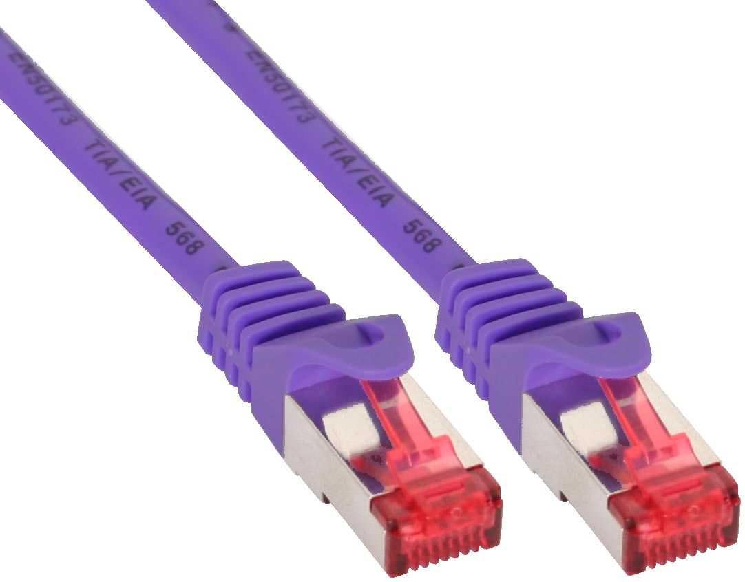 InLine 76422P Patch Cable, Purple, 0.25m
