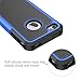 CHTech iPhone 4 Case, iPhone 4S Case,Fashion Shockproof Durable Hybrid Dual Layer Armor Defender Protective Case Cover for Apple iPhone 4S/4 - Blue