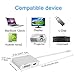 Weton USB Type C to HDMI Adapter, USB C 3.1 to HDMI VGA DVI USB 3.0 Multi Video HUB Converter (Silver)