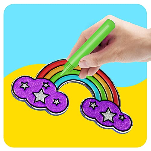 Dan&Darci Window Art for Kids Sun Catchers Painting Kit Suncatcher