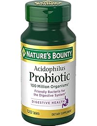 Nature's Bounty Probiotic Acidophilus Tablets, 120 Count