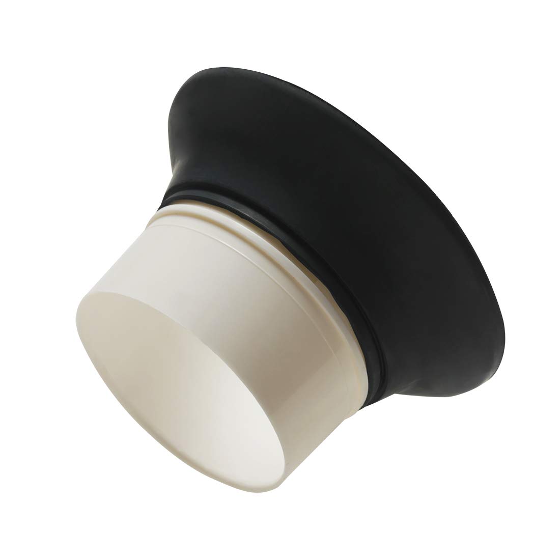 Alnicov Bass Drum Enhancer ABS Rubber Bass Drum Kick Enhancer with Black Port Hole Protector White