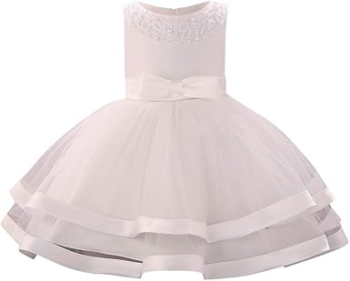 Yuyuando Robe Bebe Fille Ceremonie Mariage 3 6 12 18 Mois Robe Princesse Anniversaire Robe Bapteme Robe Tutu Broderie Dentelle Cadeaux Fille Pas Cher Amazon Fr Vetements Et Accessoires