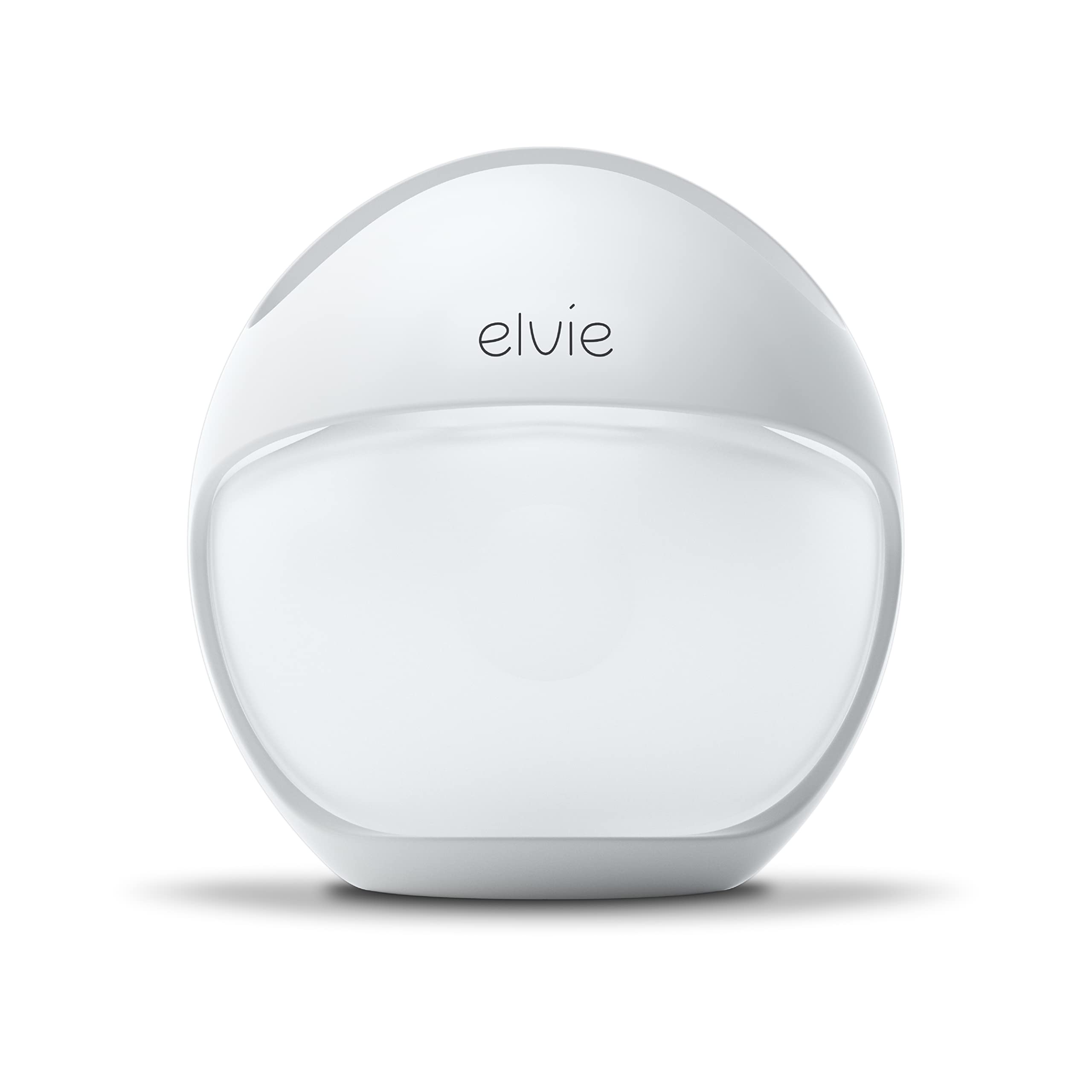 Elvie Curve Manual Breast Pump- Silicone Breast Milk Collector, Wearable Hands-Free Pump for Letdown Collection, Kick-Proof Portable in-Bra Milk Catcher for Breastfeeding (4oz/120ml)