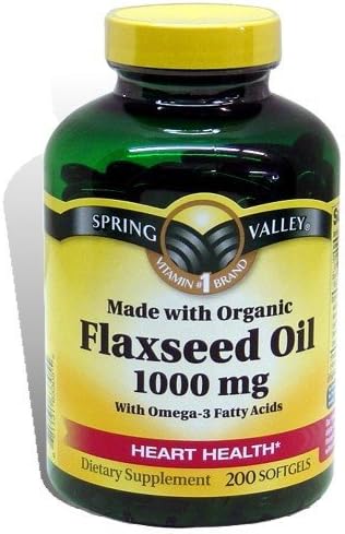 Spring Valley: Dietary Supplement Flaxseed Oil, 200 ct by US Nutrition