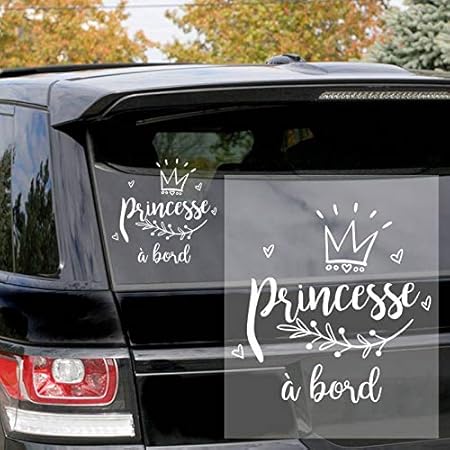 Noir Ma Petite Vitrine Sticker Bebe A Bord Pour Voiture Princesse Cadeaux Et Produits Derives Auto Et Moto