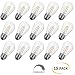 15-Pack Shatterproof LED S14 Replacement Light Bulbs-E26 E27 Medium Candelabra Screw Base Edison Bulbs Equivalent to 11 W, Fits for Commercial Outdoor Patio Garden Vintage Lights, Warm White primary