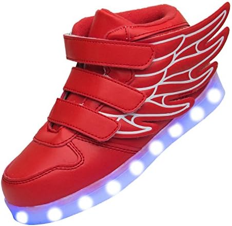 xi wei hu Boys USB Charging Led Light up Shoes With Wings