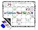 Dry Erase Calendar Magnetic Whiteboard for Refrigerator: 3 Fine Tip Dry Erase Markers and Eraser: Magnetic for Refrigerator: Back To School Organizer: Magnetic Calendar for Office