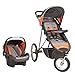 Eddie Bauer TrailGuide Jogger Travel System with SureFit Infant Car Seat, Blazing Orange