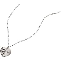 Family Forever' Angel Wing Heart Pendant Necklace