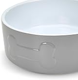 Petface Bone Ceramic Pet Bowl 20 cm Grey White for Dogs Cats view 2