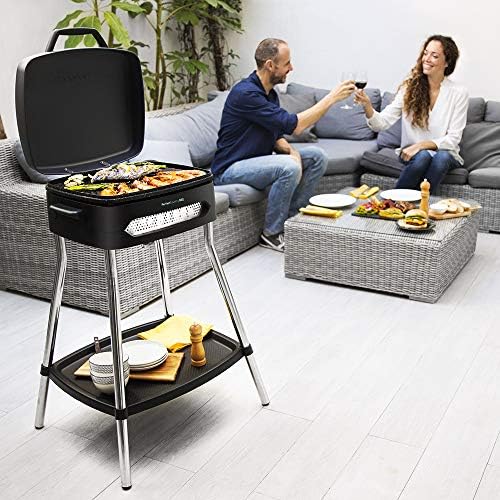 Cecotec Barbecue électrique PerfectCountry BBQ. avec Pieds, Couvercle et Plateau inférieur, Revêtement Rockstone, Plateau ramasse-Graisse, Surface 43 x 38cm, Température réglable, 2000 W - Mes Grillades Cecotec Barbecue électrique PerfectCountry BBQ. avec Pieds, Couvercle et Plateau inférieur, Revêtement Rockstone, Plateau ramasse-Graisse, Surface 43 x 38cm, Température réglable, 2000 W