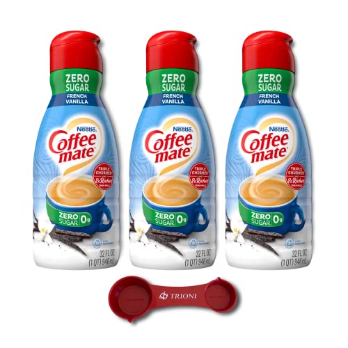 Coffee Mate Sugar Free French Vanilla Creamer Bundle Includes Three (3