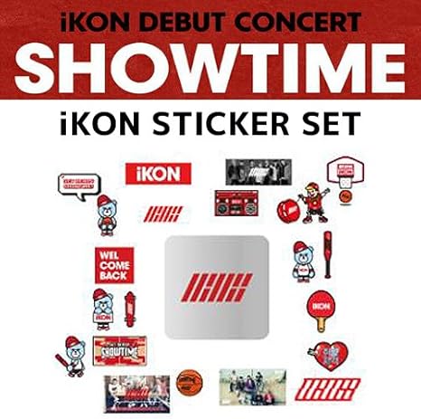 Amazon Ikon Krunk ステッカーセット Ikon Debut Concert Showtime 公式グッズ Ikon アイコン アイドル 芸能人グッズ 通販