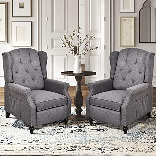 gray accent chairs set of 2