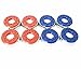 Yihao 2-1/8''(53mm) 2-5/16''(58mm) Shuffleboard Pucks,Set of 8 (red Blue 2)