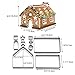 10-Pc 3D Christmas Gingerbread House Cookie Cutters, Gift Box Packaging