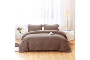 BBANGD Duvet Covers King Size - Ultra Soft and Breathable Bedding King Comforter Cover Set Washed Microfiber 3 Pieces with Zipper Closure Duvet Cover and 2 Pillow Shams (Charcoal Grey)