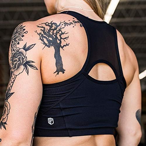 Born Primitive Meshed Up Cropped Sports Bra (Black)
