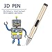 Best Present For Kids Children Adults 3d Drawing Pen LOW Temperature Printing New 3D Pen with LED Display,Aluminum Body - No Toxic No Clog and Safety for Child, PCL Filament Support 3d Printer