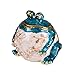 MICG Handmade Blue Fat Frog Trinket Box Wedding Ring Holder Animal Figurine Collectible Table Centerpiece Christmas Gift for Girl