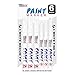 U.S. Art Supply Set of 6 White Oil Based Paint Pen Markers, 3 Medium and 3 Fine Point Tips - Permanent Ink That Works on Glass, Wood, Metal, Rubber, Rocks, Stone, Arts, Crafts & Tools