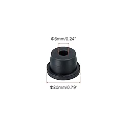 MECCANIXITY 6Pcs T Shape Rubber Grommet Mount Dia