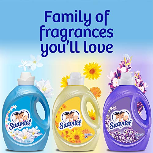 SUAVITEL Fabric Softener, Field Flowers, 102 Laundry Loads, Laundry