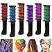 Richoose Disposable Instant Hair Color Chalk Comb Hair dye Long Lasting Temporary Shimmer Hair Color Cream for Party Fans Cosplay DIY 6PCS