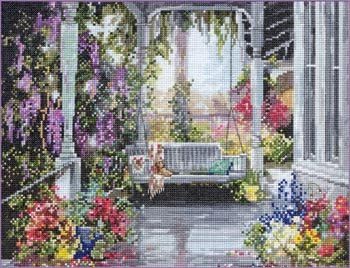 Pegasus Originals Brenda's Porch Counted Cross Stitch Chart Pack