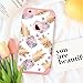 BENTOBEN iPhone 6 Plus Case, iPhone 6S Plus Case, Pineapple Dual Layer Protective Glossy Phone Case Cover, White/Rose Gold