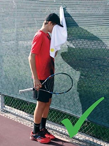QBE$T Tennis Towel with Hook, Stays 