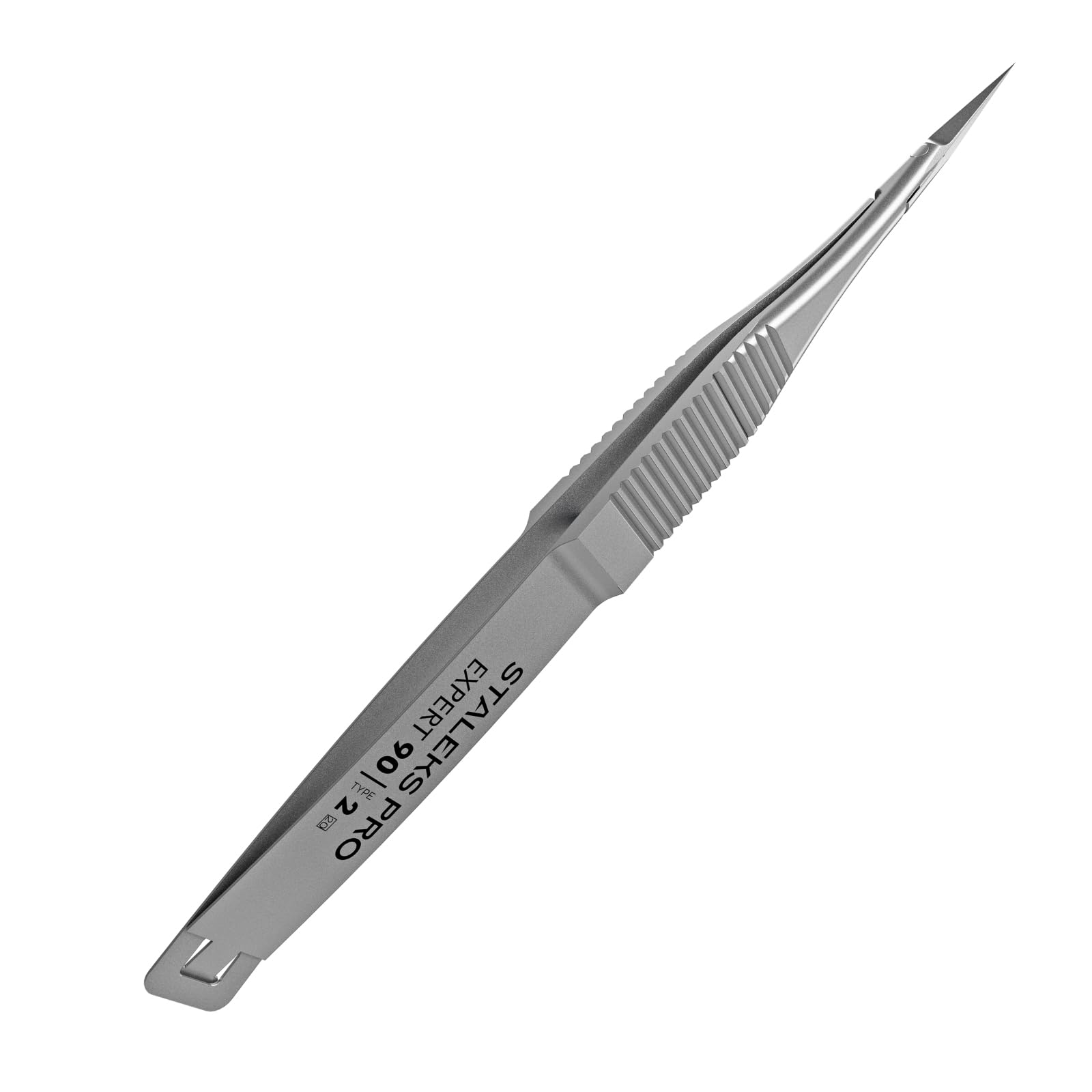 STALEKS PRO Expert 90 Type 2 Professional Micro Scissors for Eyebrows Modeling - Pack of 1 - Model SE-90/2