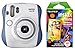 Fujifilm Instax Mini 26 + Rainbow Film Bundle - Blue/White