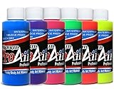 Face Painting Makeup - ProAiir Waterproof Makeup - Set of 6 UV/Fluorescents