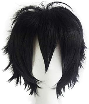 Silk Co Perruque Courte De Coupe Degradee Et En Pointes Pour Deguisement Halloween Noel Carnaval Jeu De Simulation Pour Femme Et Homme Amazon Fr Beaute Et Parfum