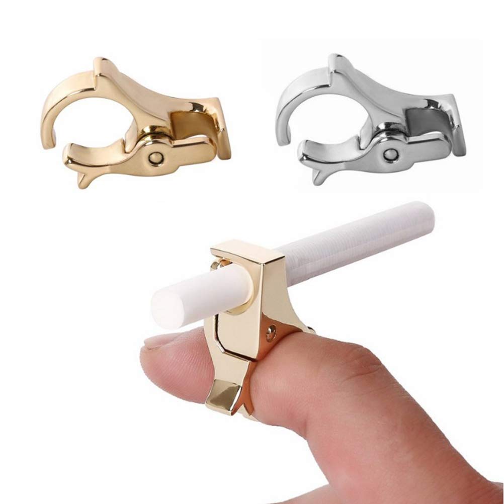 Macabolo Zinc Alloy Cigarette Holder Cigarette Finger Ring Hand Rack