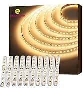 EMITEVER LED Strip Lights 3000K, UL 24V LED Tape Light Warm White, 32.8ft, Ra 95+, IP30, 2.9W/ft,...