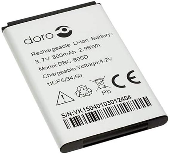 DORO DBC800D Batterie pour téléphone Easy 500, 506, 508, 509, 510, 515