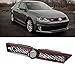 VioGi 1pc Black Strong ABS Plastic Honeycomb Mesh Style Front Main Upper Grille With GLI Emblem & Red Trim Fit 11-14 Volkswagen Jetta MK6 4-Door Sedan Only