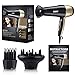 Hair Dryer 1875W Hair Blow Dryer Lightweight Ionic Blower Low Noise 2 Speed 3 Heat Settings (Black)
