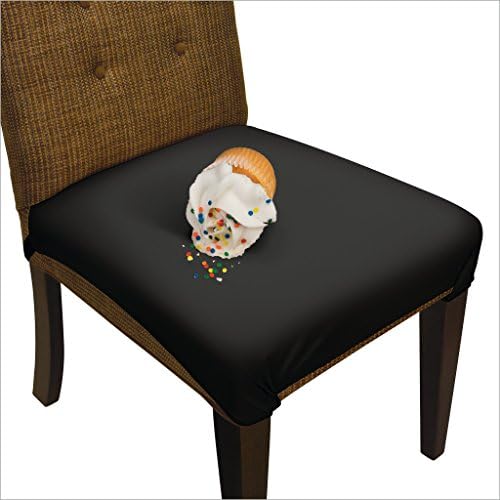 SmartSeat Dining Chair Cover and Protector - Metro Black