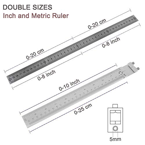 Cabinet Hardware Jig Punch Locator Drill Guide Sleeve Drill Template Guide for Door Drawer Handle Knobs Pull Installation Aluminum Alloy - Inch and Metric